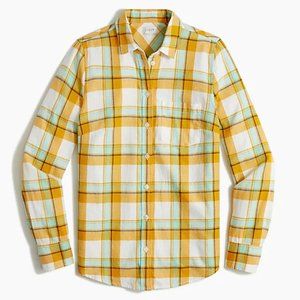 J. Crew Factory Yellow Gold Shirt Flannel